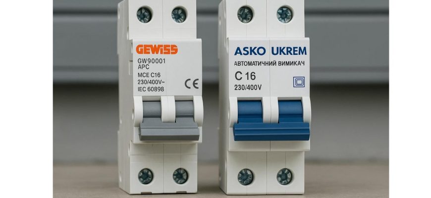 Автоматичні вимикачі GEWISS та ASKO UKREM — вибір професіоналів в Україні