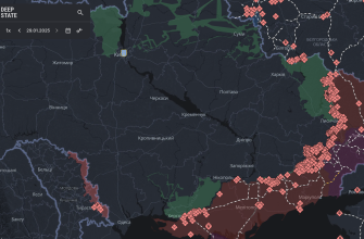 Карта бойових дій в Україні Діп Стейт (Deep state)