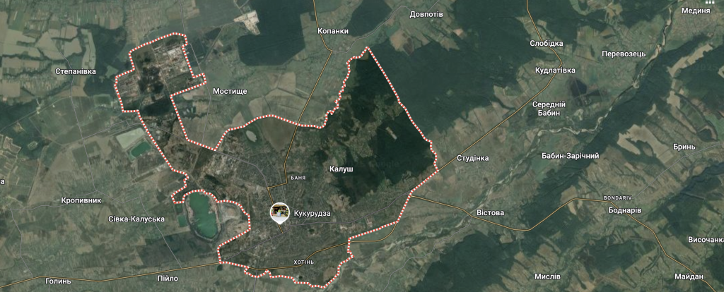 мапа онлайн міста Калуша