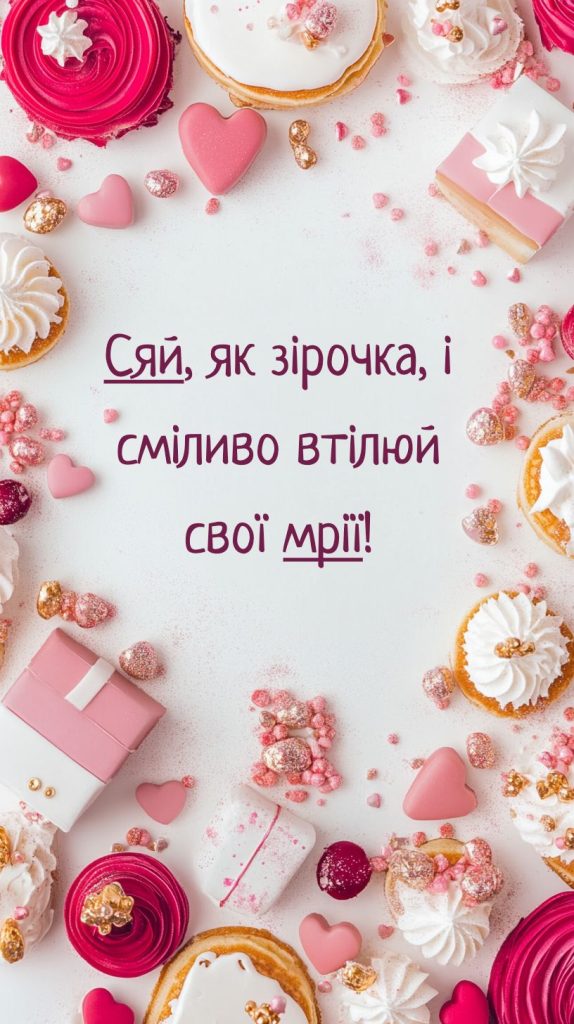 Привітання з днем народження красива картинка